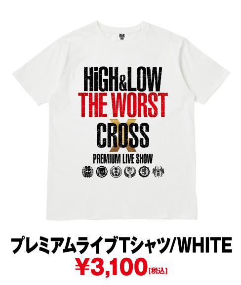 プレミアムライブTシャツ/WHITE ￥3,100（税込）